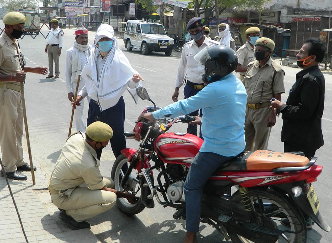 action against violation of lockdown