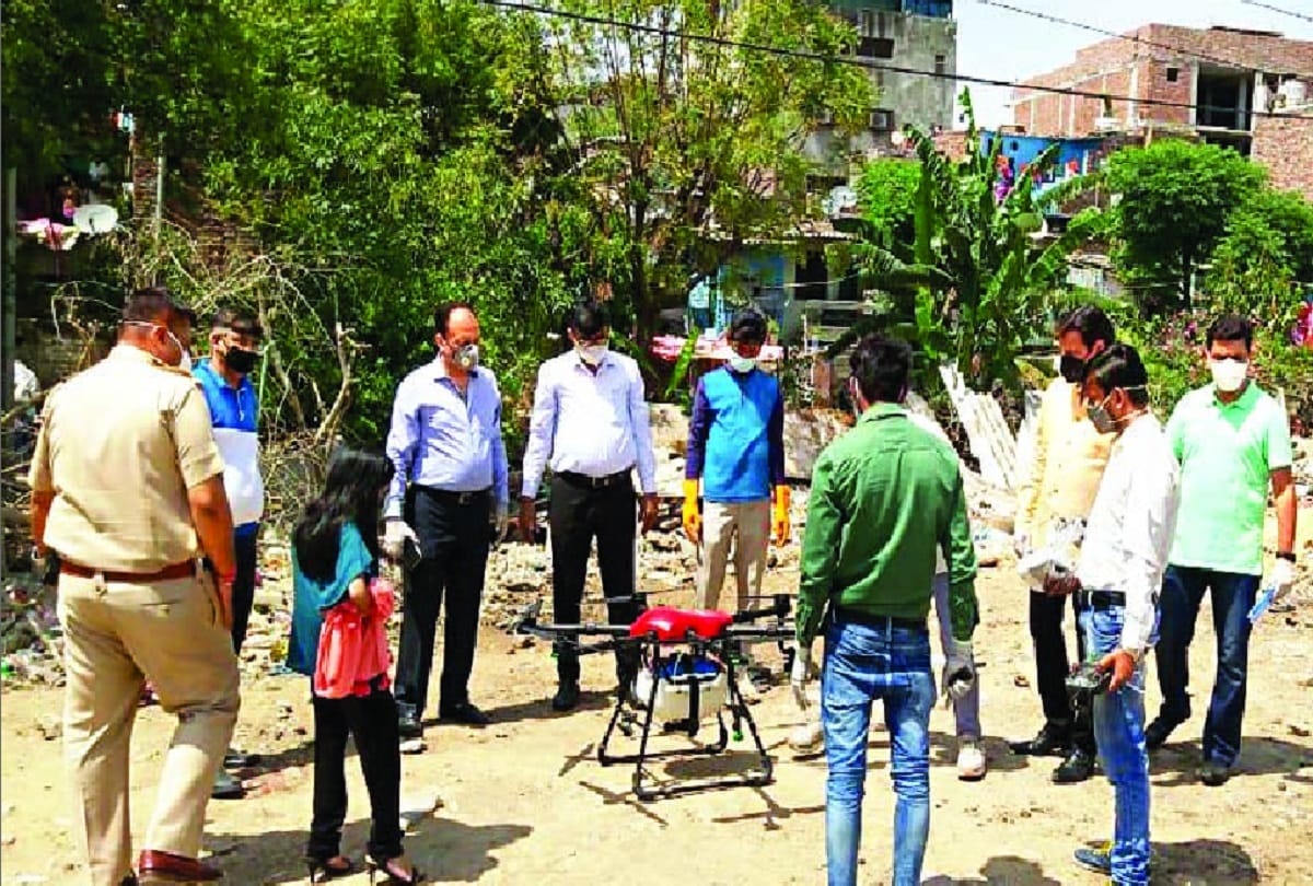 Combat drone used for the first time in Delhi for sanitization