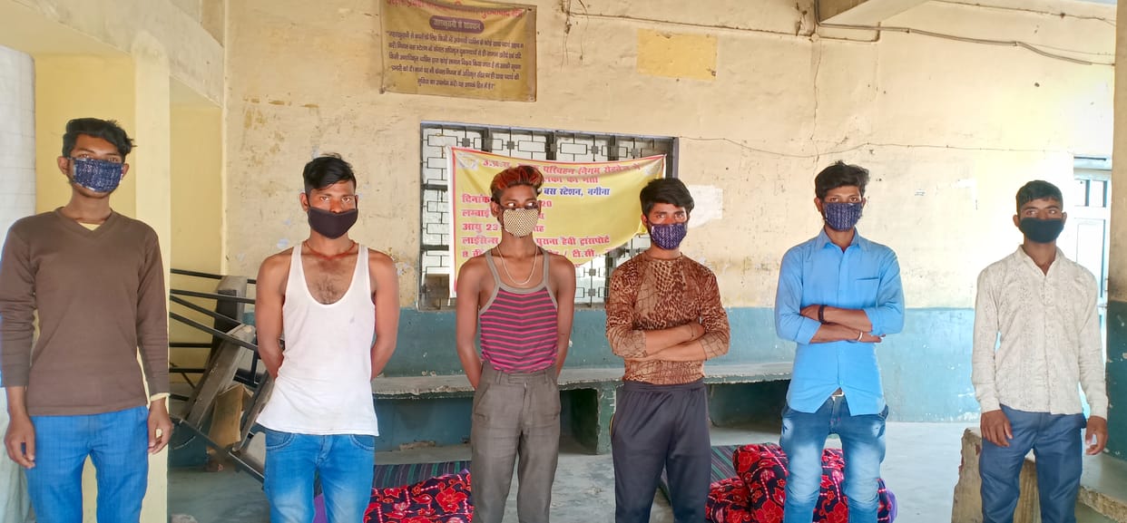 Nagina, six youths on foot were stopped
