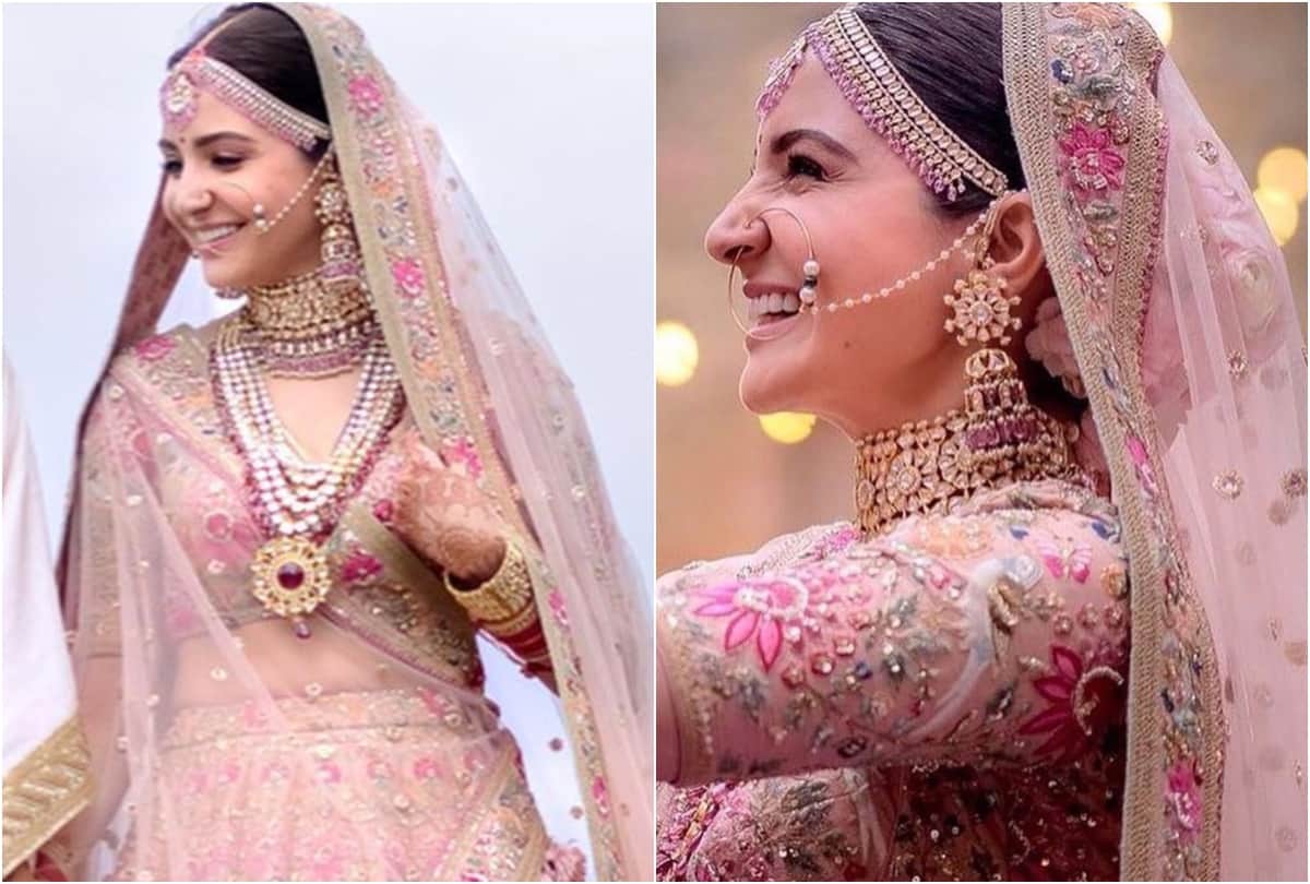 this bride mint green lehenga minimum jewellery with headgear win lakhs of heart on internet