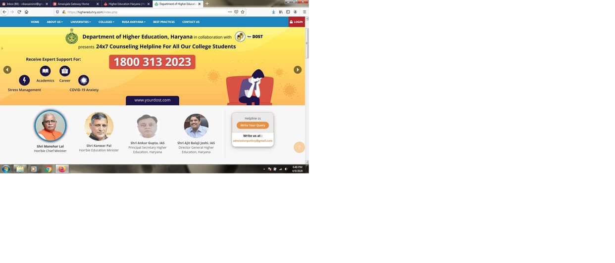 Psychologist will recover student for depression, DHE launch to app