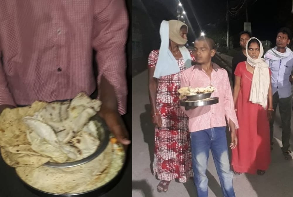non-veg found in food's packet in lucknow