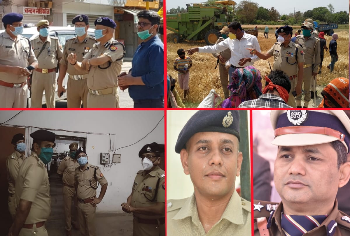 Special story for corona warriors Police officers in gorakhpur