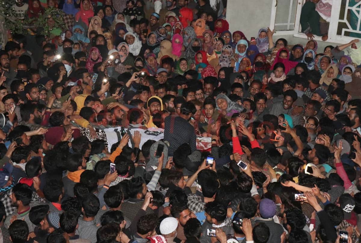 Several arrested in Sopore in militant funeral case jammu kashmir