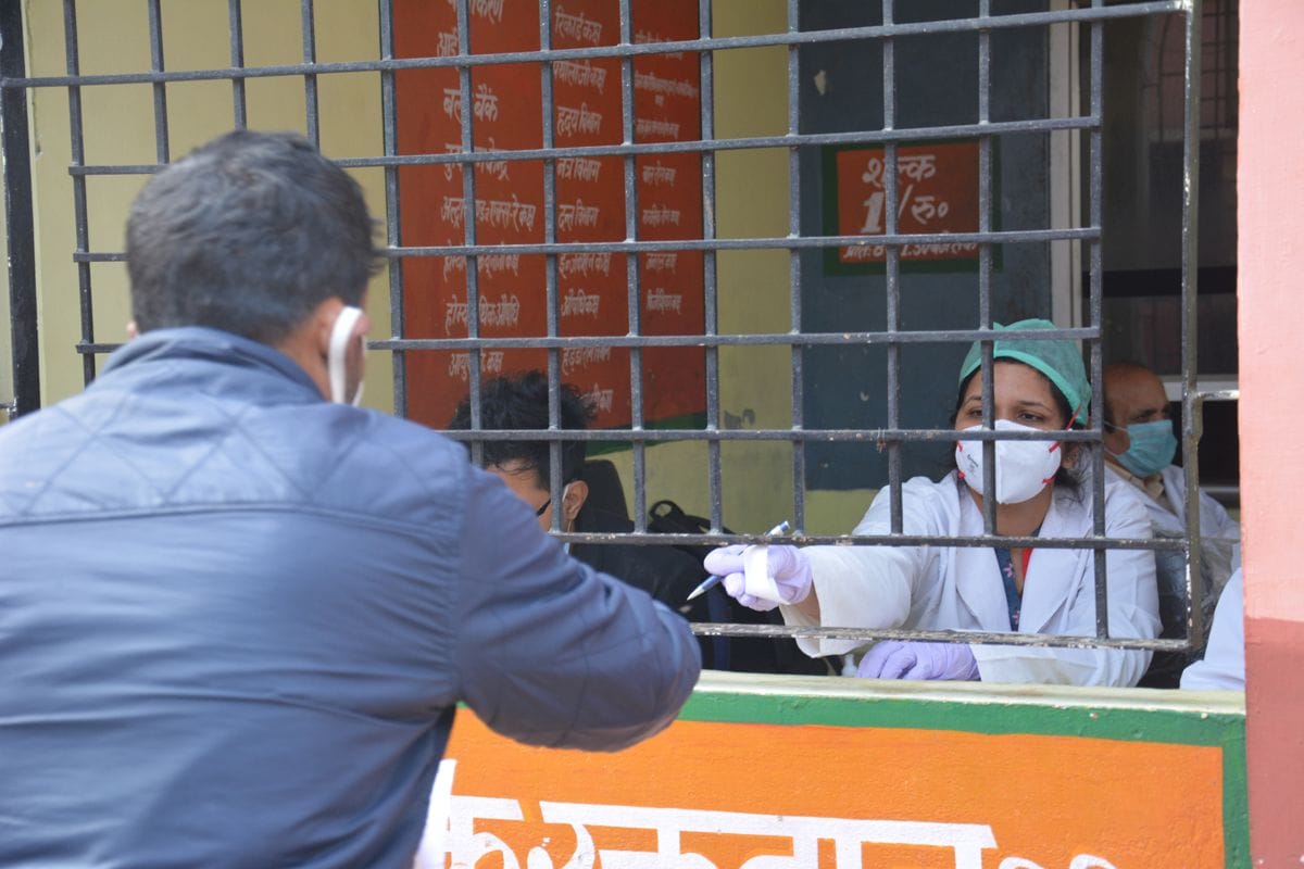 Increasing crowd of patients in hospital
