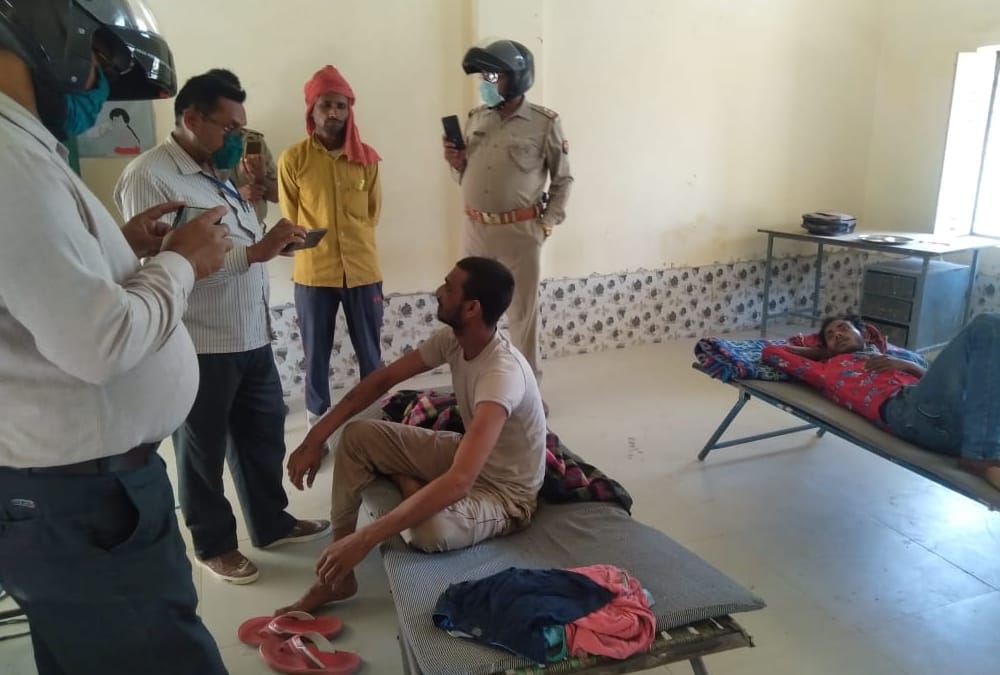 Wine party in quarantine center in Ayodhya.