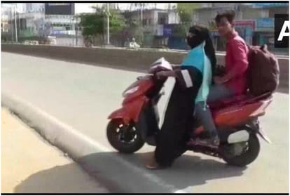 Telangana Woman Rides 1400 km On Scooty To Bring Back Son In Andhra Pradesh public slammed police