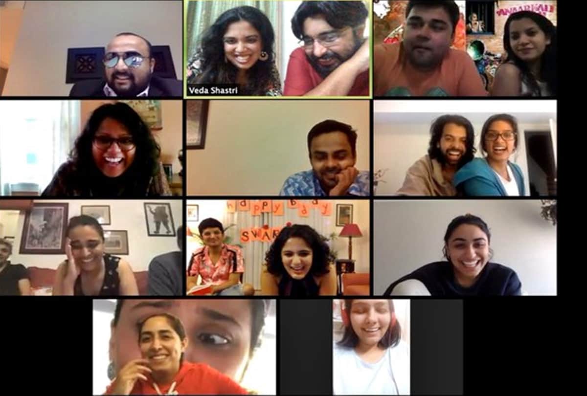 Swara bhasker birthday news in hindi: party through a video call due to covid 19 lockdown