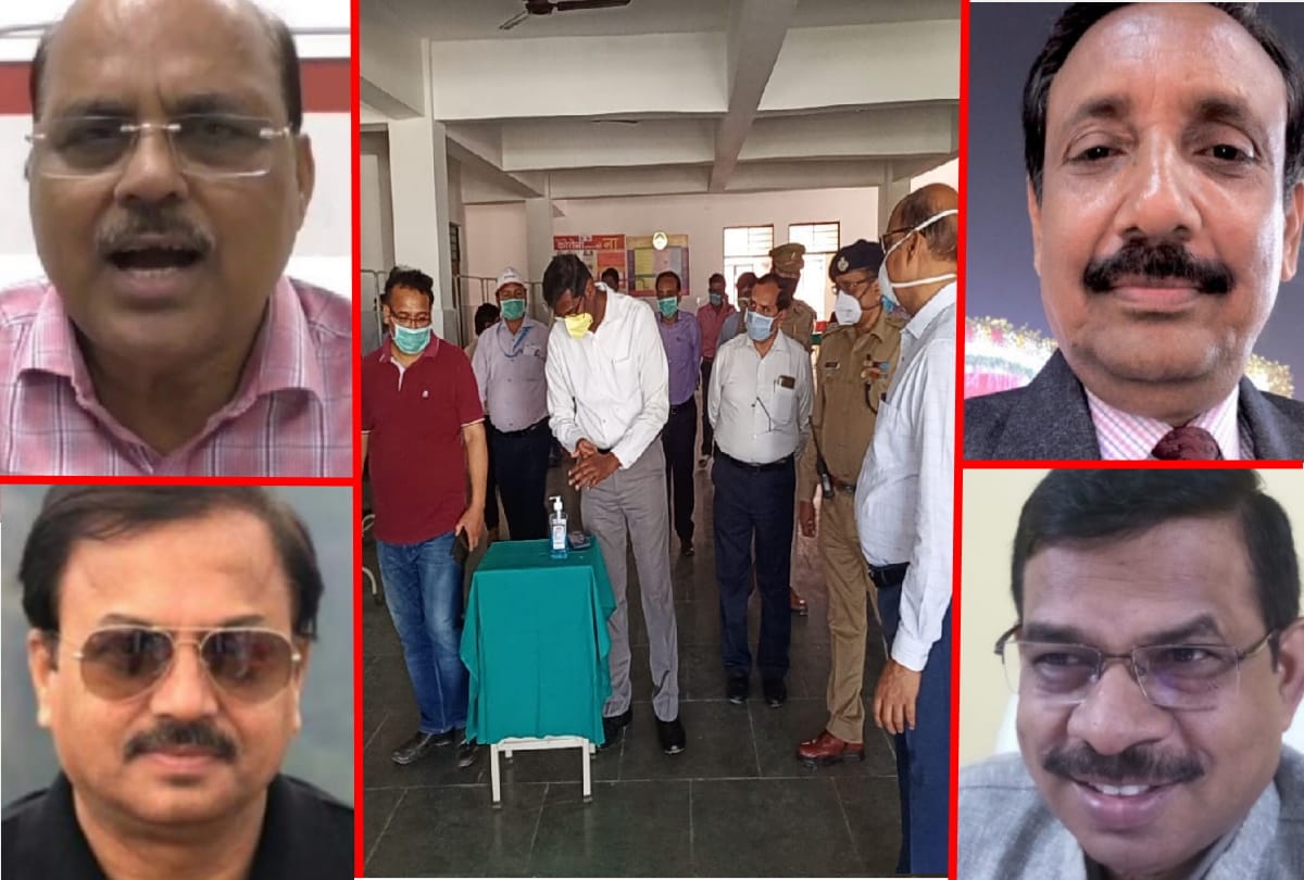 Medical staff and doctors team doing treatment coronavirus in Gorakhpur
