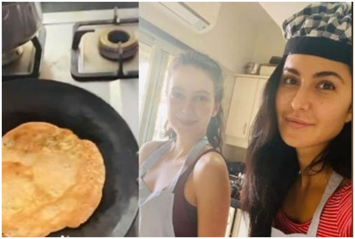 Katrina Kaif and Isabelle experiment with cooking in lockdown video viral