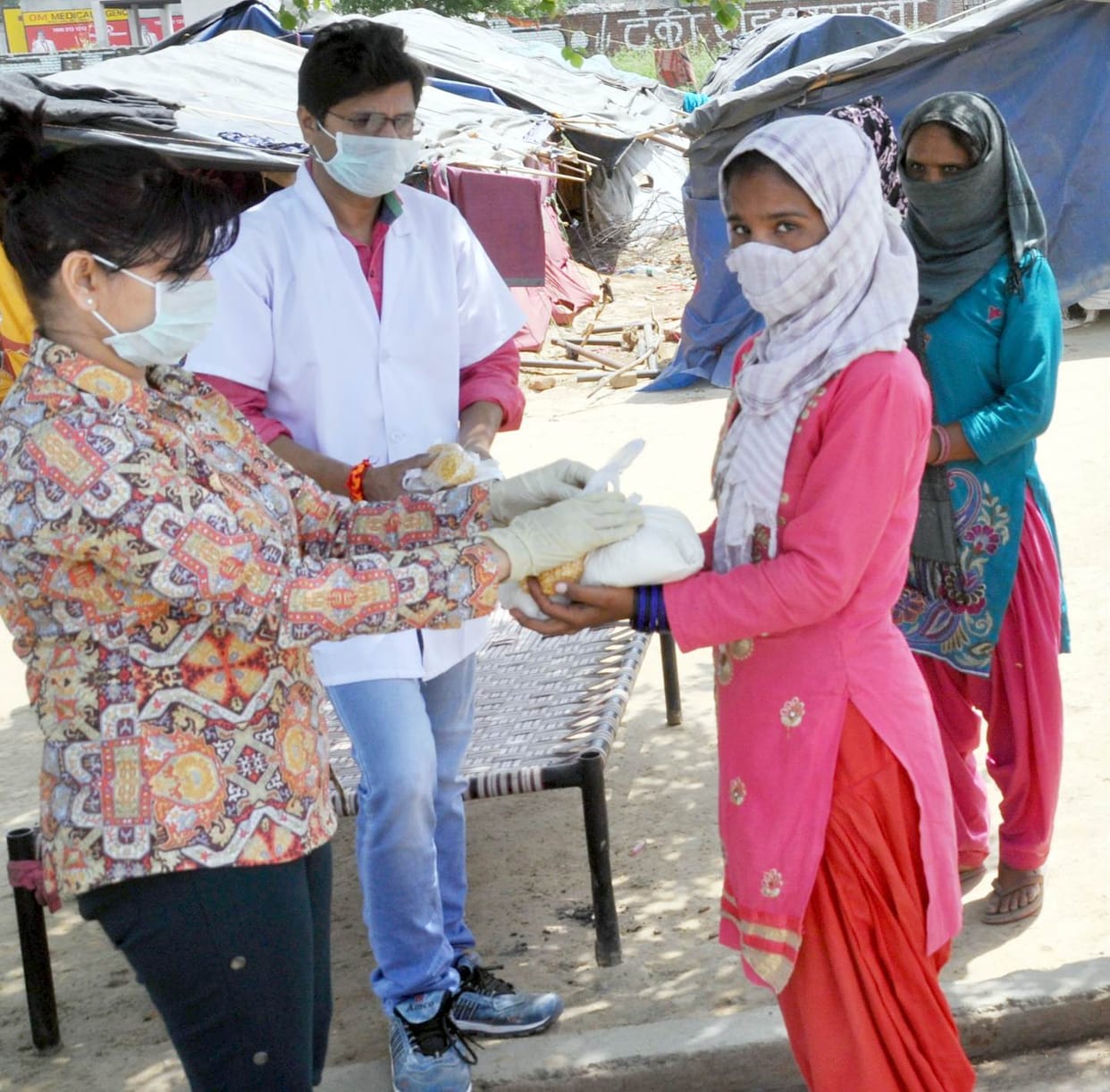 Ration distribution to 25 poor families
