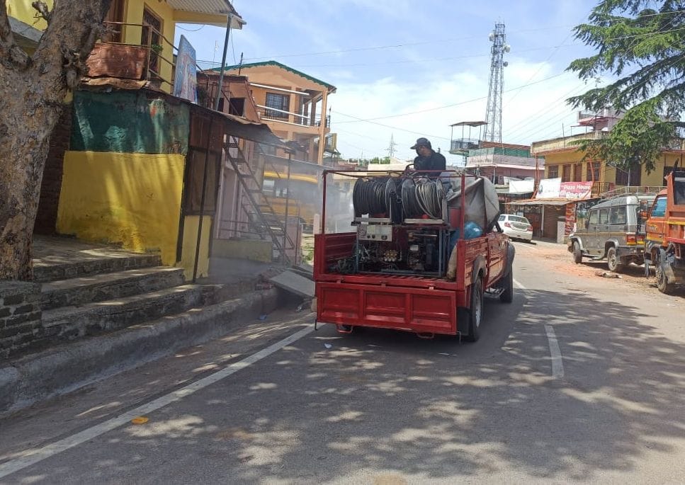 Sanitary is doing fire brigade from village to village