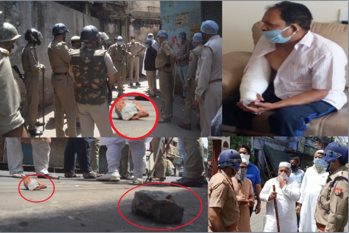 Lockdown New Update, Attacked on police officers and health department team in hotspot area of Meerut