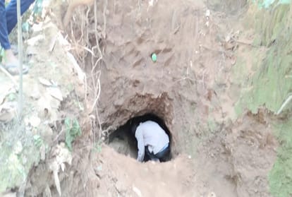 20 m long tunnel dug in the forest, sensation in the area