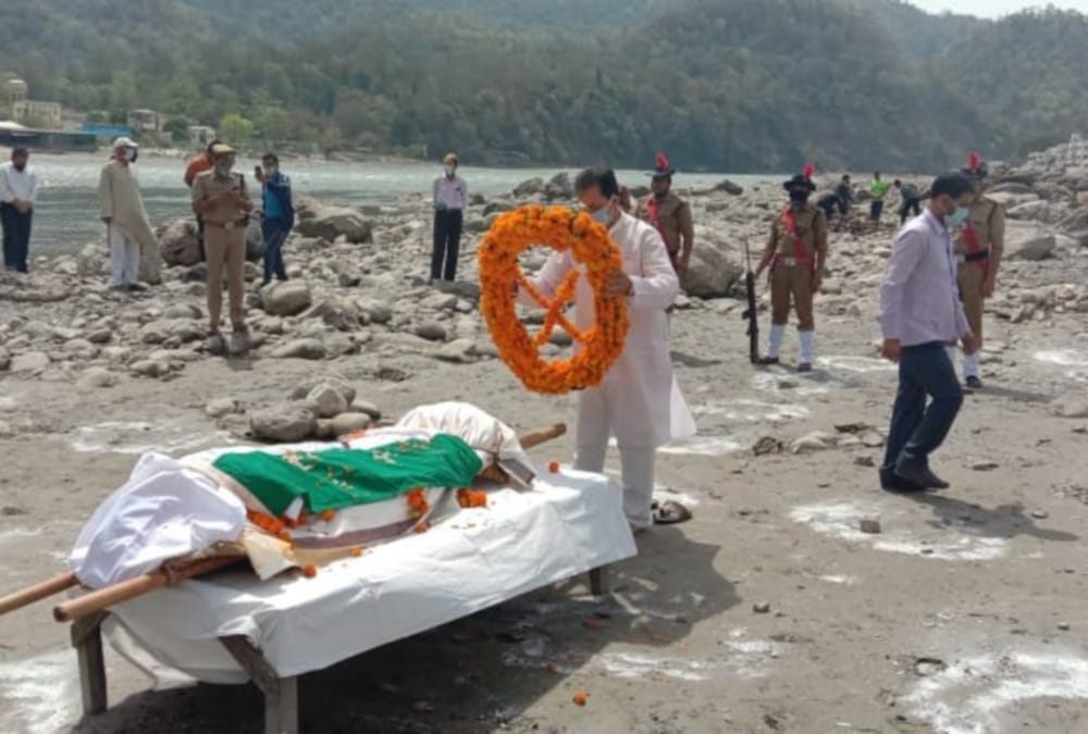 Tehri Riyasat freedom fighter Sachidanand Painuli died at the age of 92 in Rishikesh