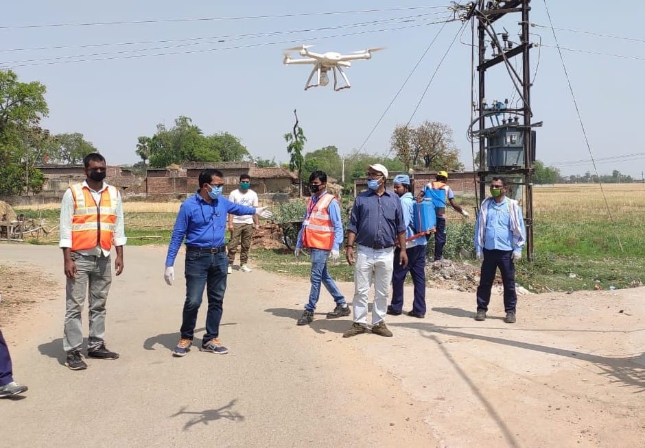 Drone monitoring of villages