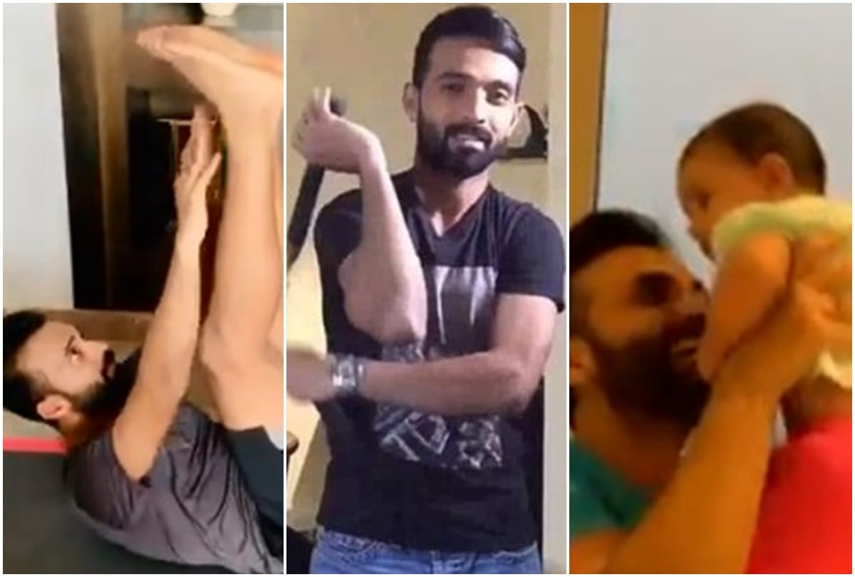 Ajinkya rahane shared his house routinee during covid 19 lockdown