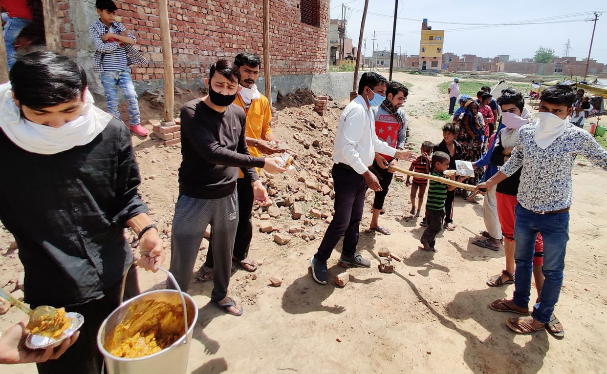 Food fed to the needy, distributed ration