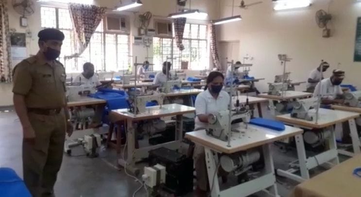 corona, make mask and ppe kit, itbp centre, sonipat