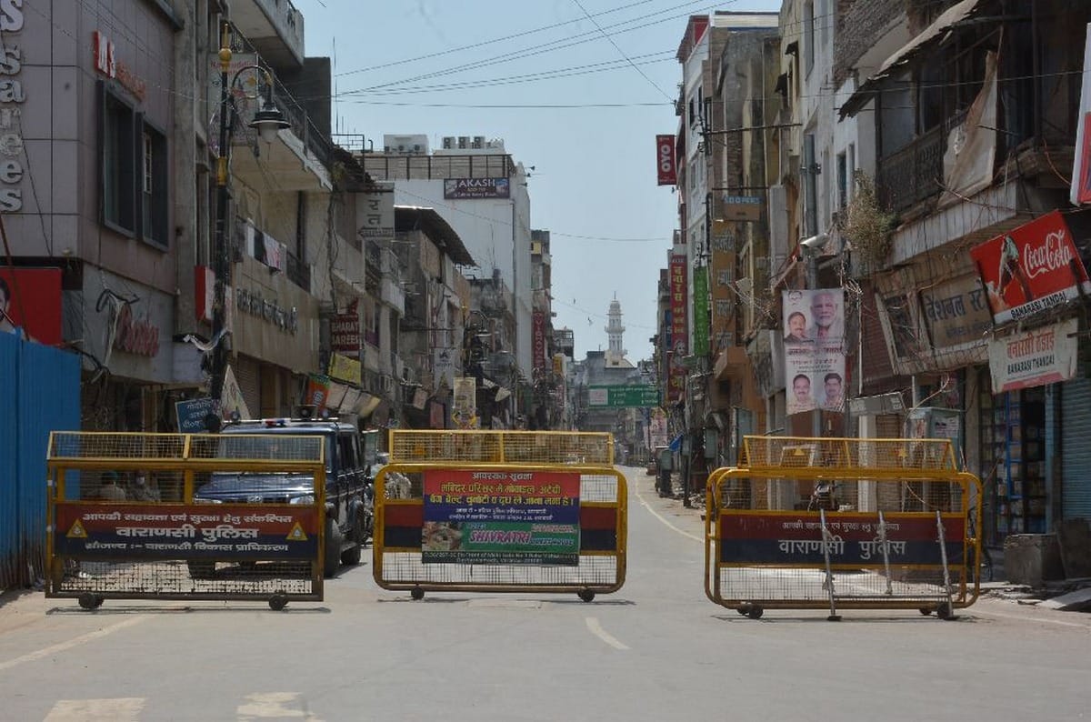 coronavirus people careless in red zone of corona cases area in varanasi