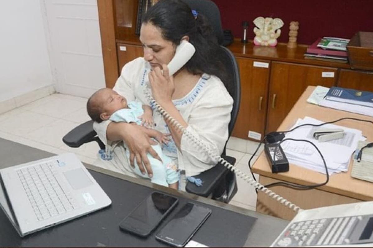 covid 19 putting duty before herself, GVMC commissioner G Srijana resumes work after giving birth to baby boy
