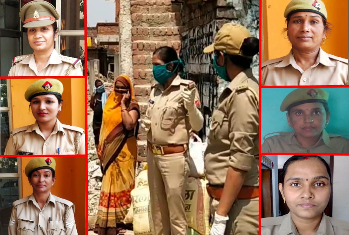 Corona warriors women police doing hard work during to lockdown in gorakhpur