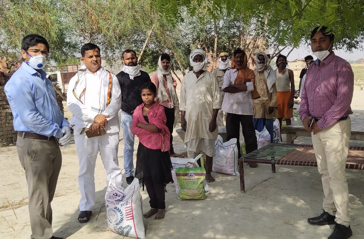 Started distributing ration to the helpless
