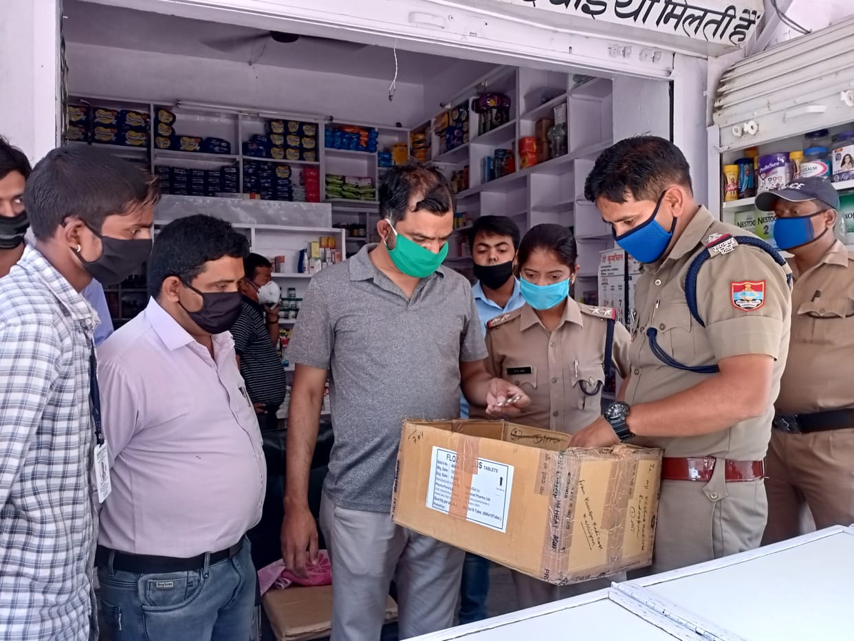 Raid in medical store on complaint of selling drugs