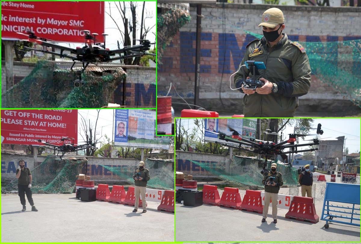 lockdown in Jammu Kashmir (J&K) news in Hindi, drones monitored on every movement of people