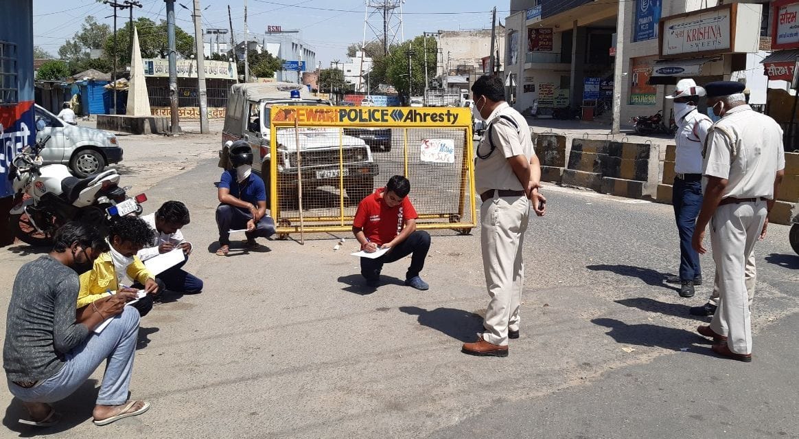 Police order Youths to write apology latter after violation of  Lockdown