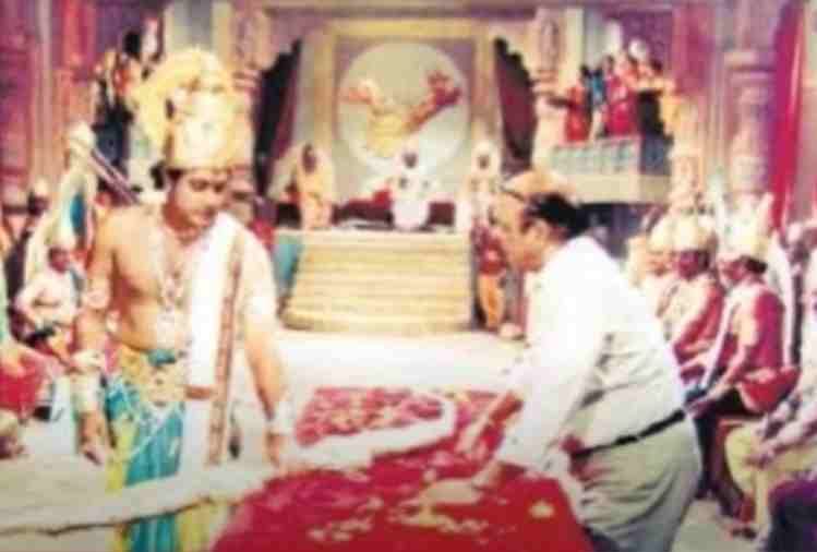 ramanand sagar ramayan shooting picture from behind the scenes