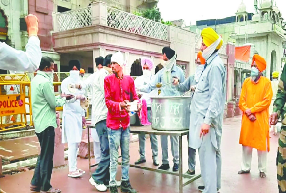 Grain is being given to help the poor instead of money in donation box