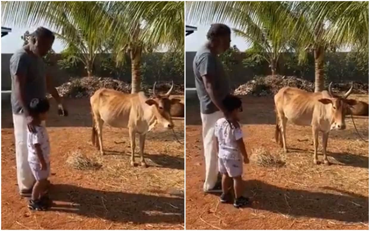 Coronavirus Bollywood Actor Prakash Raj Having Fun Time At Farm House Watch Video Here