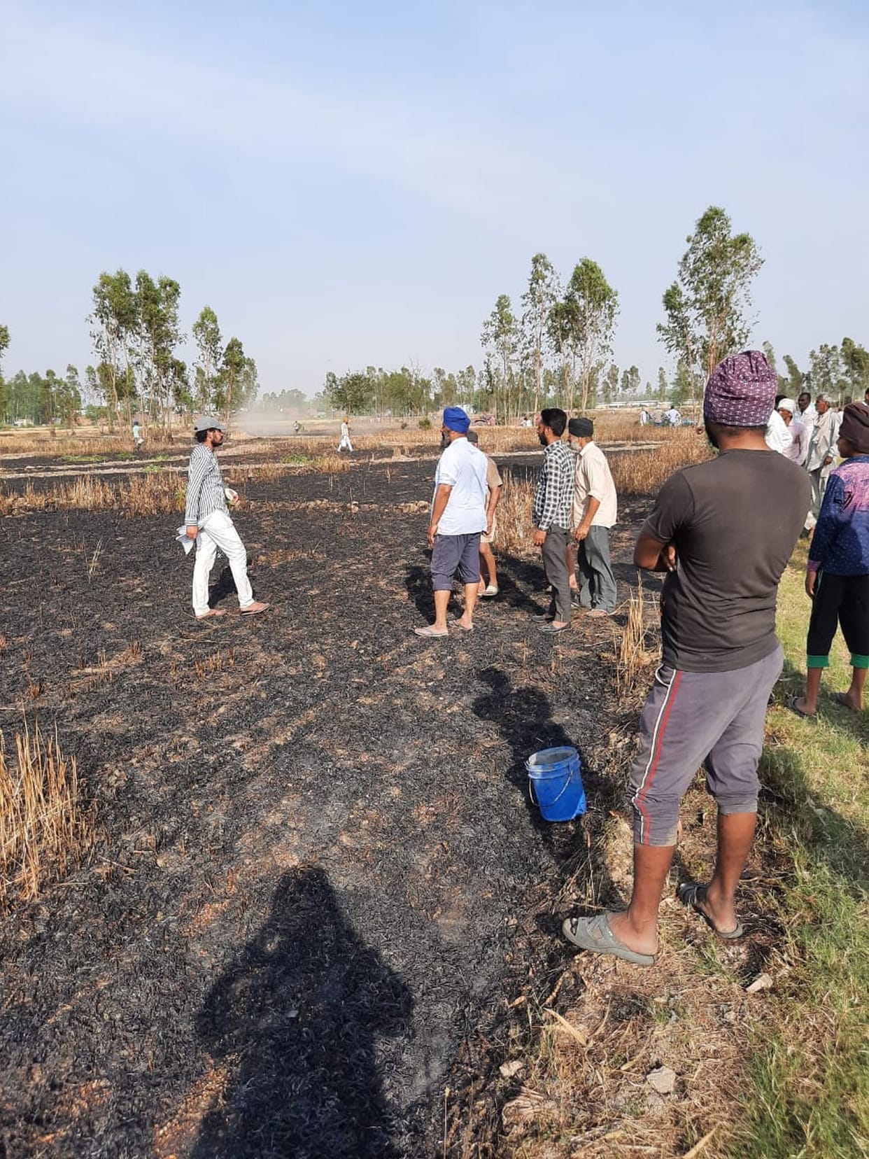 Fire in 12 Acre Field