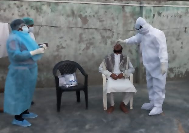 Sample of 49 people has been taken for corona test.