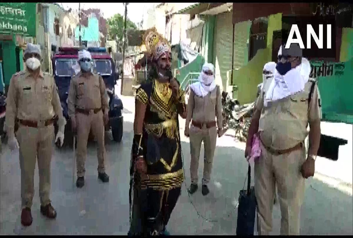 Amroha police takes very creative initiative for awaring people about corona virus