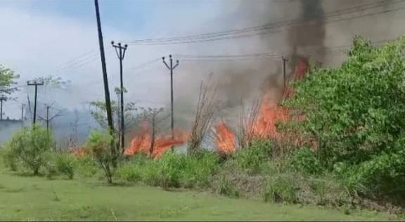 Fire In Backyard of Titan Company
