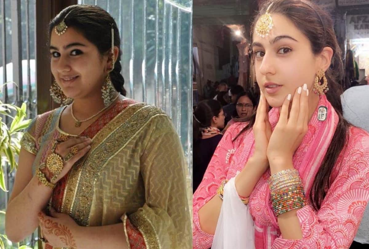 these throwback pics prove sara ali khan love bangles and spotted wearing with ethnic wear