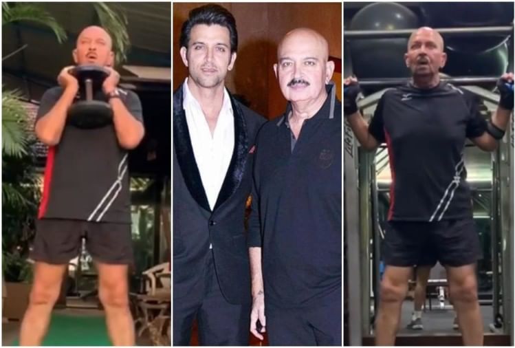 Hrithik Roshan Shares Father Rakesh Roshan Video Doing Workout At The