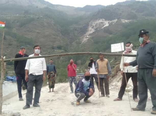 People from outside area will not be able to enter the village without permission