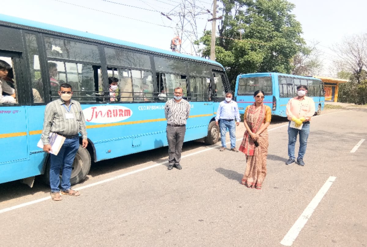 HRTC buses will carry people home after completing the quarantine period