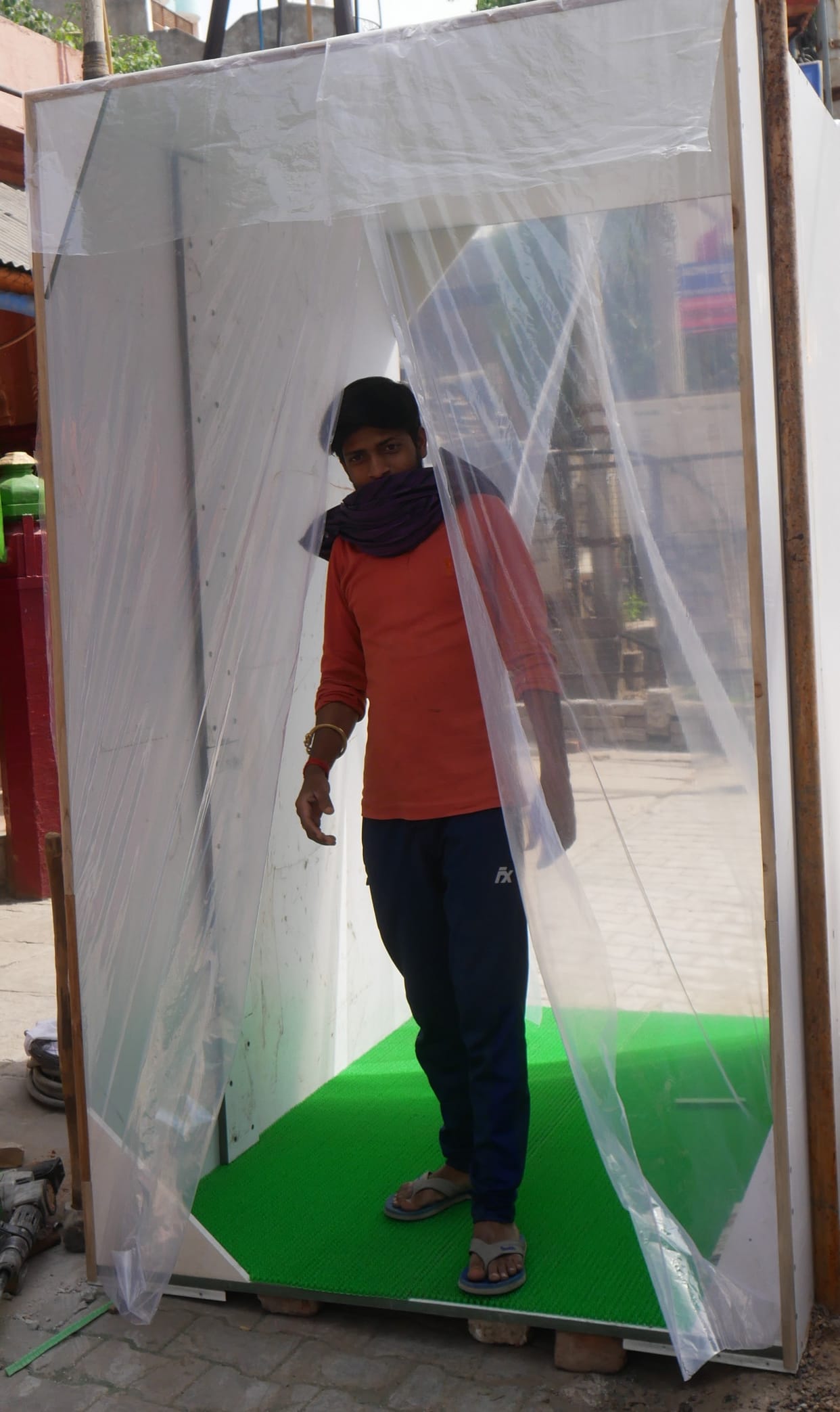 Citizens will be sanitized through sanitation chamber