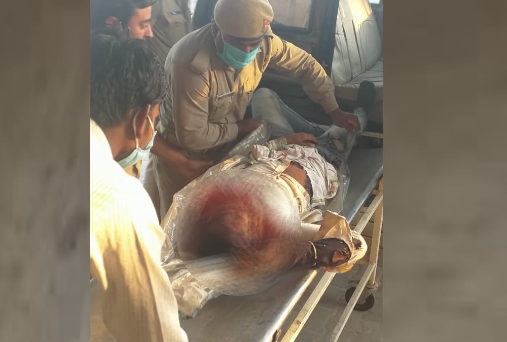youth injured due to manjha, PRV saved his life in lucknow