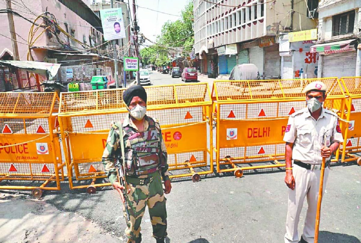 tight security in sealed hotspot areas of delhi and complete ban on movement of people