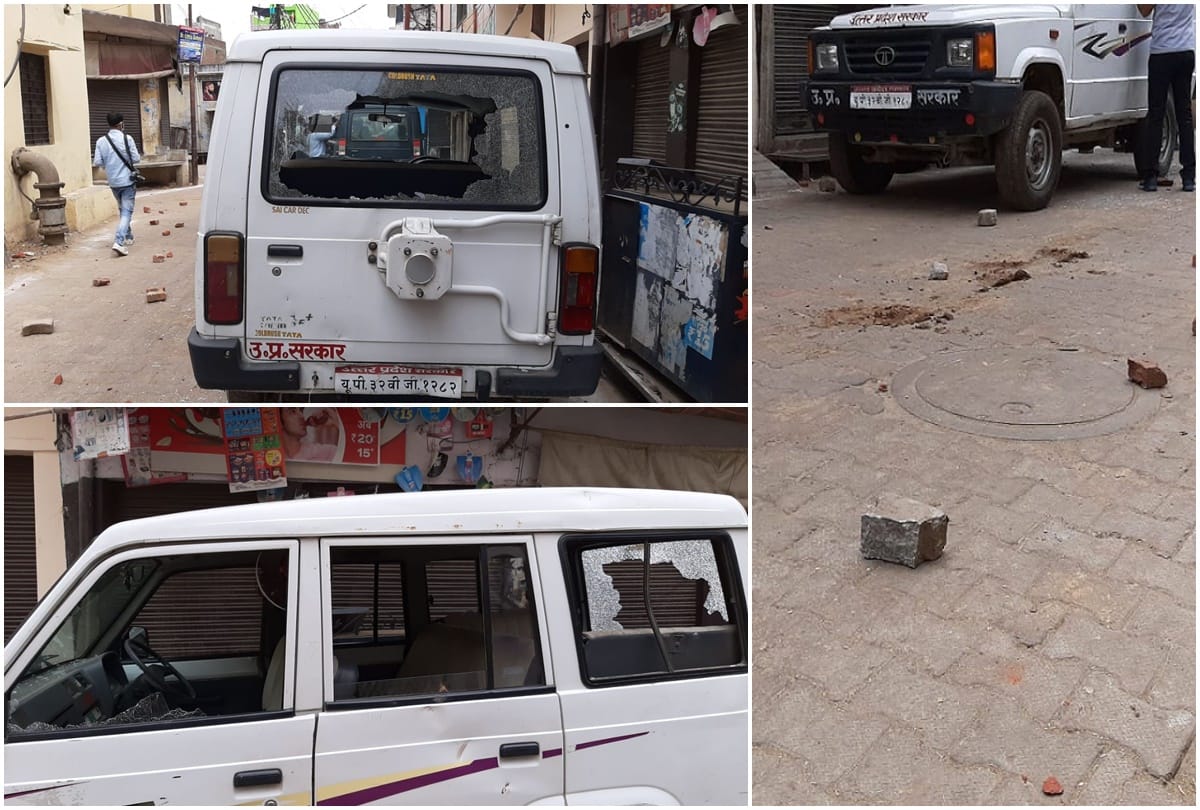 Medical team attacked by people in Nawabpura area of Moradabad