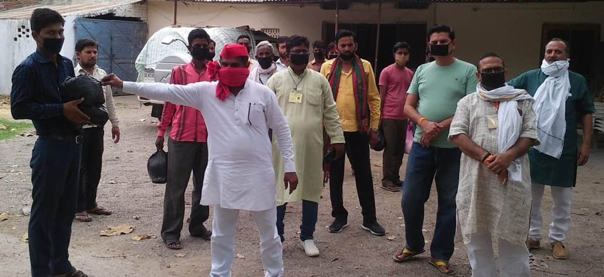 SP gave ration kit to newspaper distributors