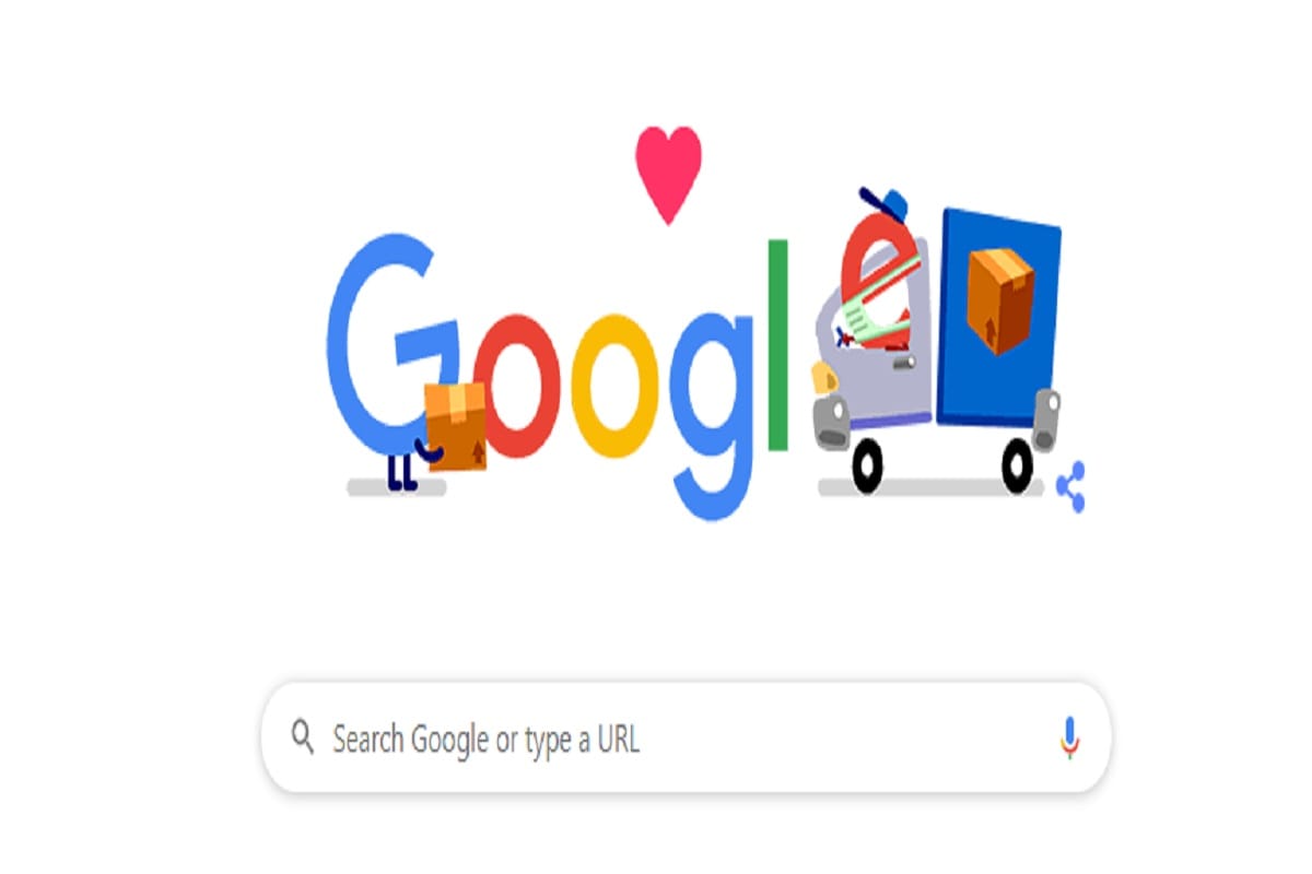 Google Doodle Thank You Coronavirus Helpers packaging shipping and delivery workers during coronavirus lockdown 2.0