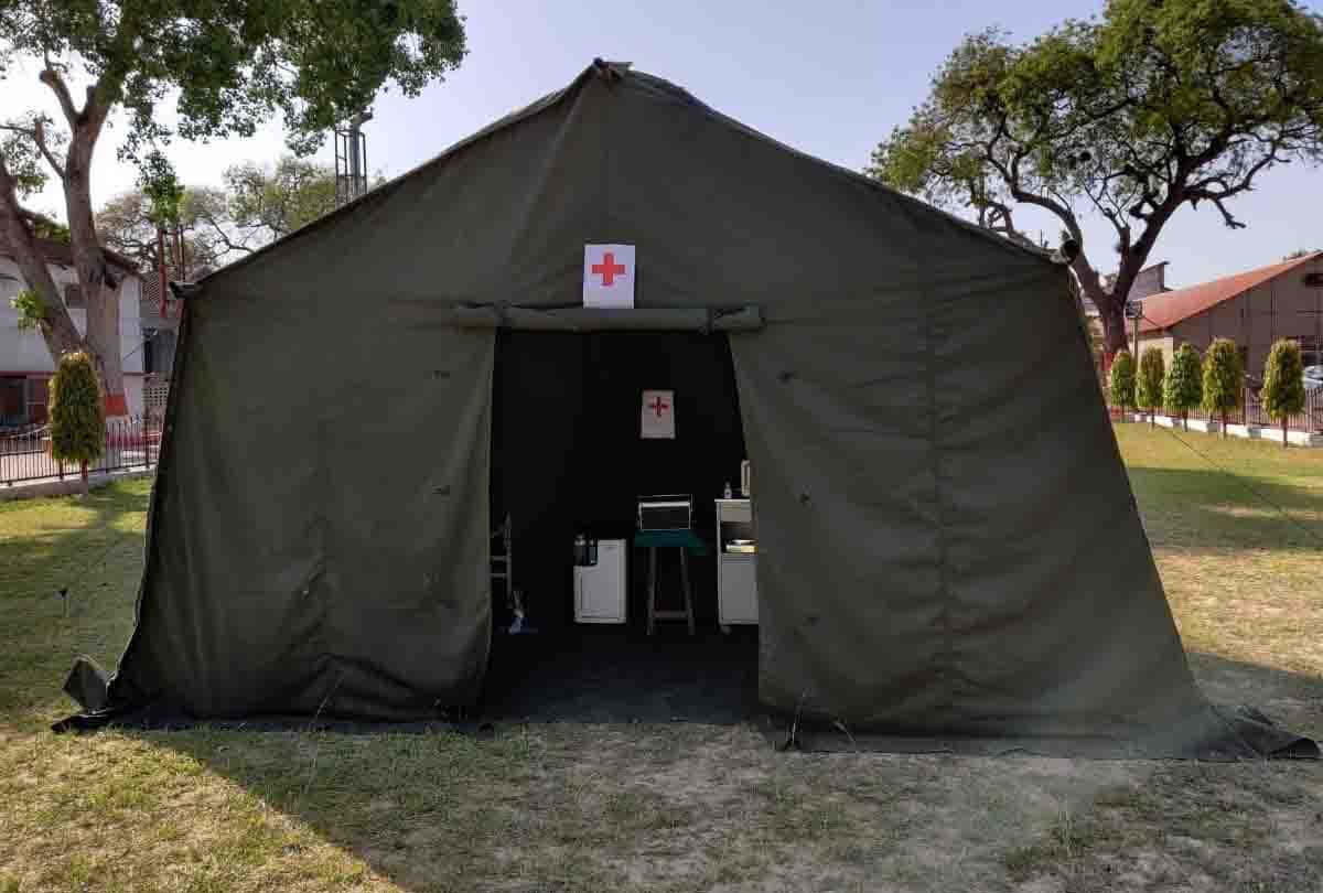 OEF has  fulfills order to build isolation tent in four days