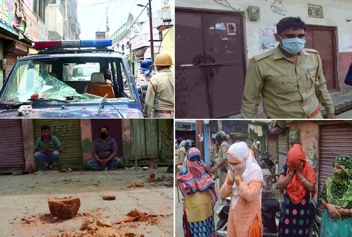 corona virus in up People were agitated after seeing the health department team Medical team attacked by people in Moradabad see photos