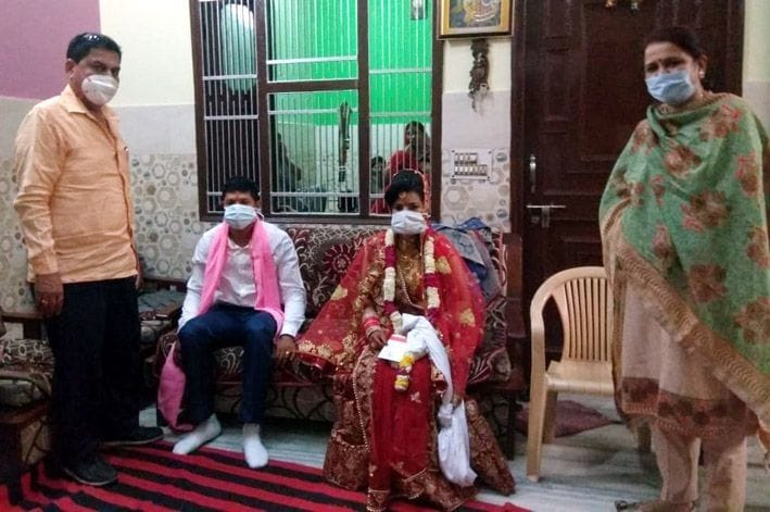 lockdown-fauji completed the wedding rituals by wearing a mask with 5 wedding parties